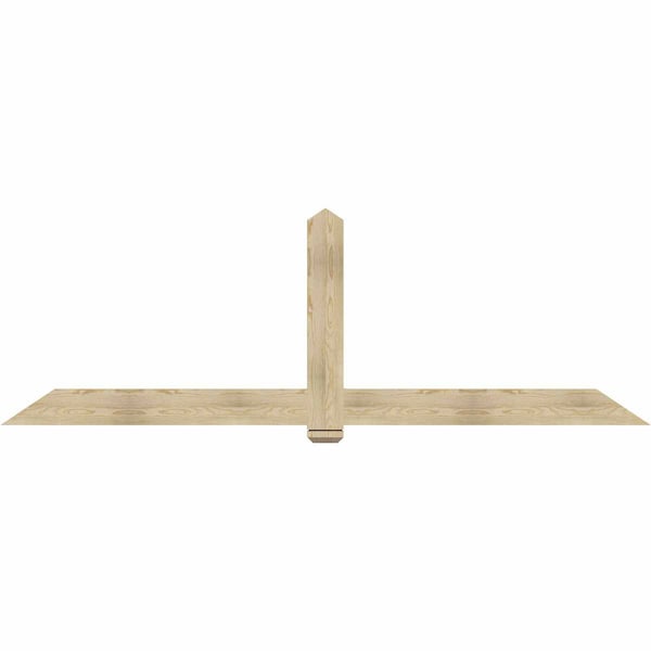 Ekena Millwork Eugene Rough Sawn Timber Gable Bracket, Douglas Fir, 108"W x 36"H x 2"D x 6"F, 8/12 Pitch GBW108X36X0206EUG00RDF - main
